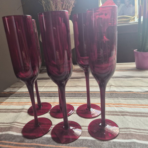Reijmyre B6 Vintage Champagne Glasses set of 6, like new