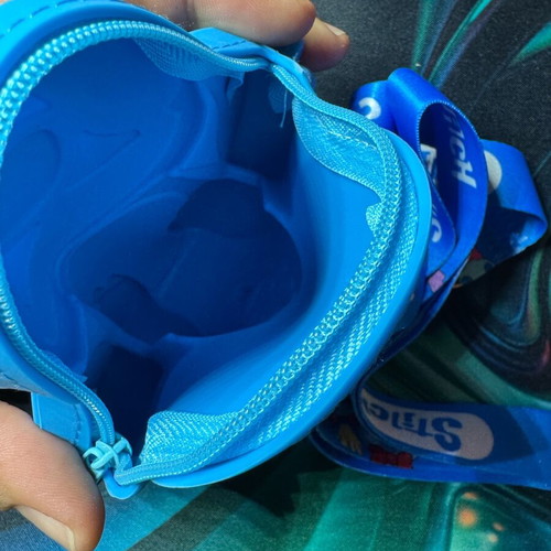 Stitch silicone bag like new with strap and zipper