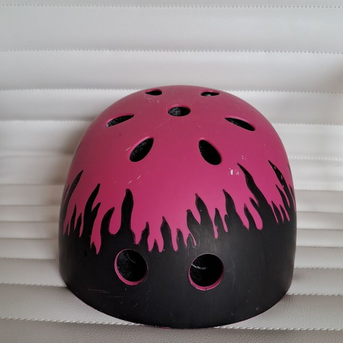 No Fear children's bicycle helmet 55-57 cm like new, pink-fuchsia