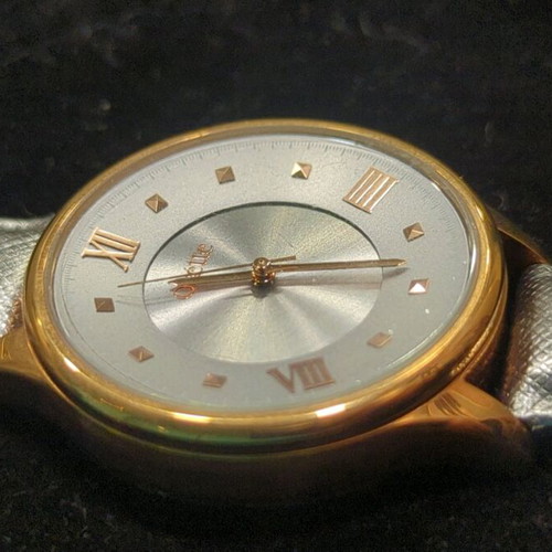 Oxette wristwatch women's new with silver strap and rose gold case