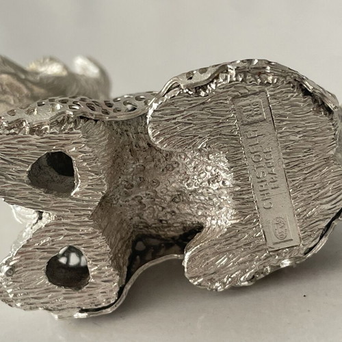 Christofle Silver Plated Scottish Terrier Figurine like new