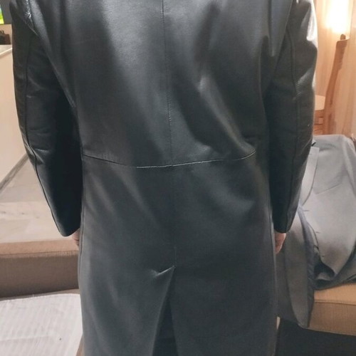 Leather trench coat used Valentino black XL