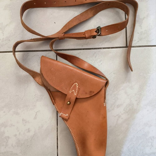 Collectible leather pistol holster ES new