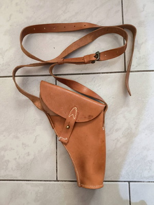 Collectible leather pistol holster ES new