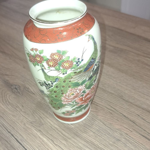 Satsuma vase like new, high-quality porcelain, 17cm
