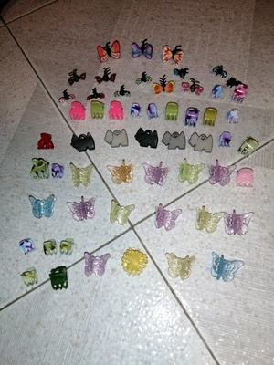 Κλαμερακιές για τα μαλλιά, πακέτο 56 μικρών