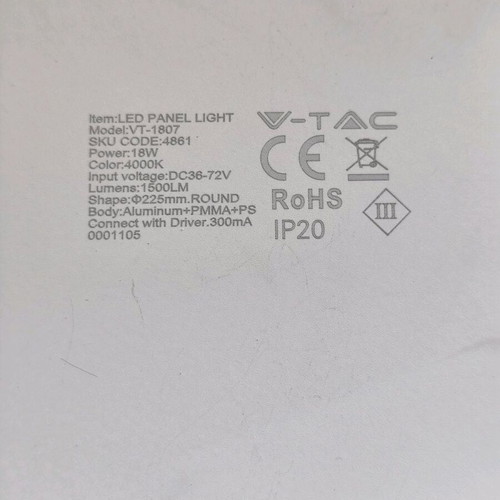 Led recessed lights used, pack of 5, 22cm, white and red