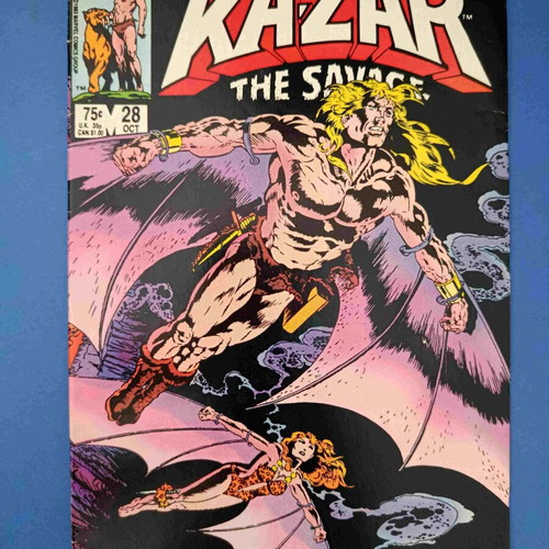 Kazar The Savage 28 comic book used, English