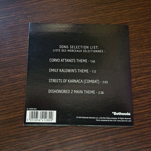 Dishonored Artbook and Soundtrack CD used
