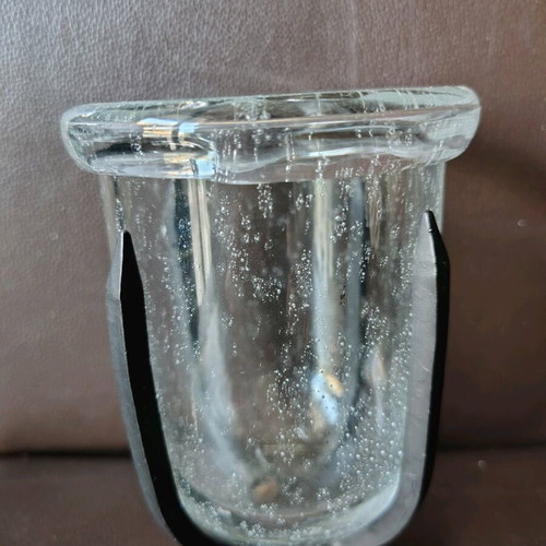 Decorative set made of blown glass like new