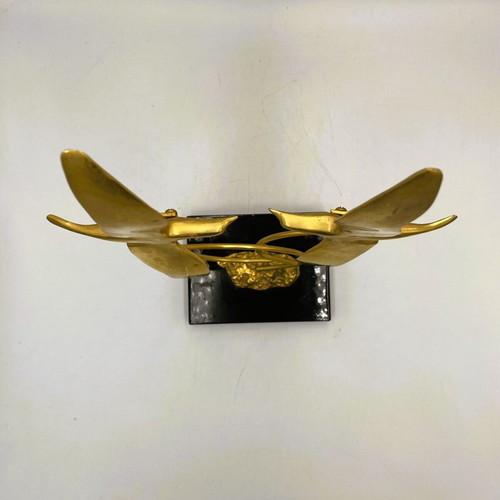 Vintage brass sculpture Seagulls in Flight like new, Hollywood Regency style