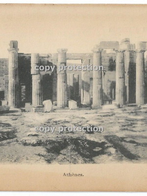 Postcard Athens Acropolis Propylaea used vintage 1900-1910