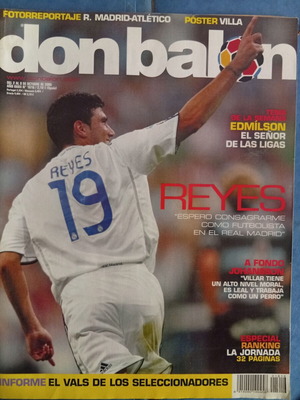 Don Balon τεύχος 2-8/10/2006 με αφίσα David Villa σαν καινούργιο