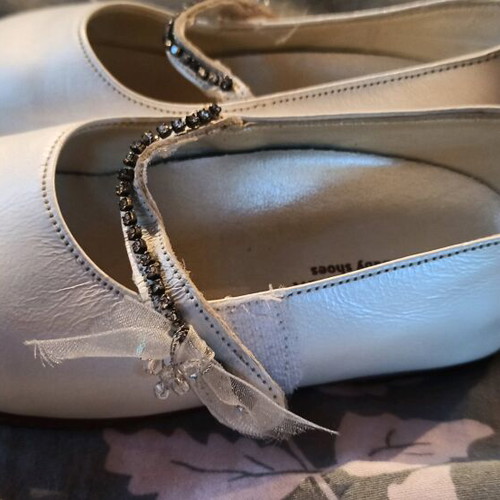 Baby Walker baptism shoes size 21 like new