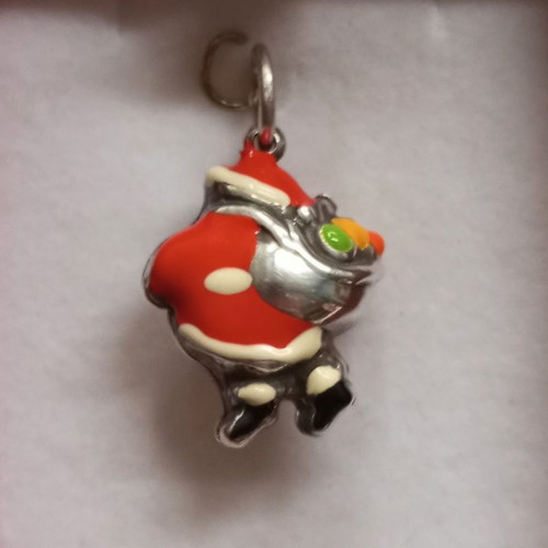 Silver pendant 925 with enamel used