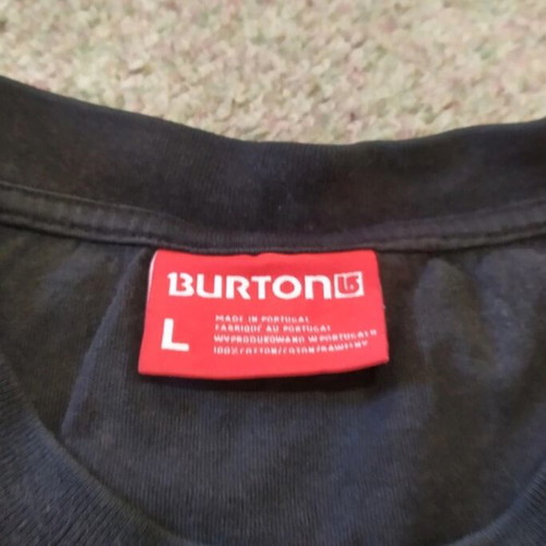 Burton T-shirt L used with minor print wear