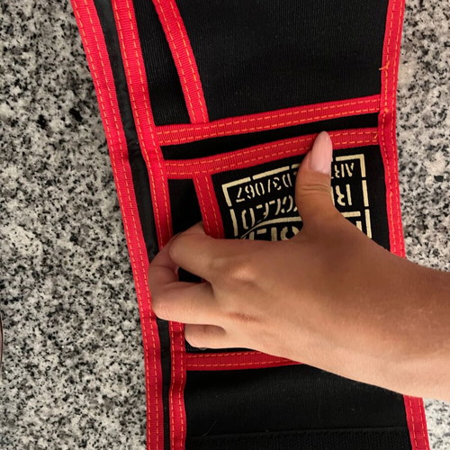 Diesel wallet new, recycled fabric black with red details