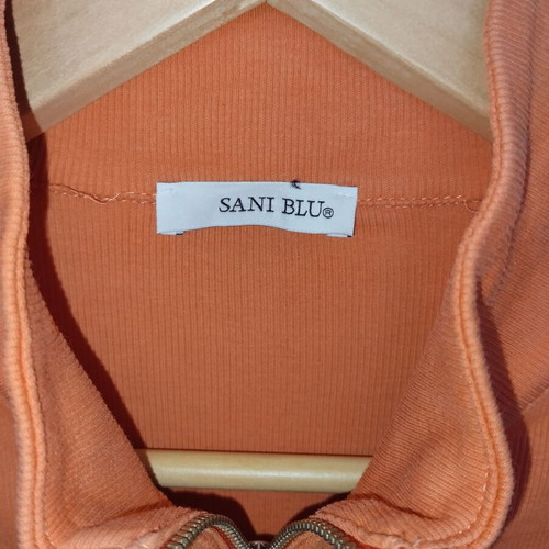 Sani blu cardigan used orange, lightweight fabric, size M-L