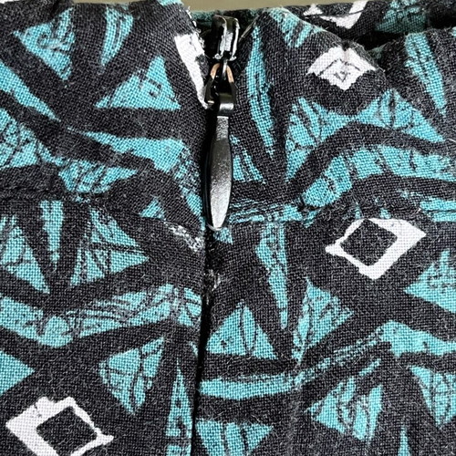 Vintage skirt used, size XL, black and green