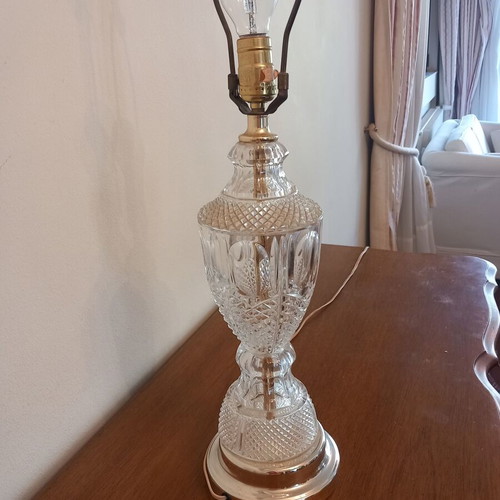 Vintage glass table lamp used
