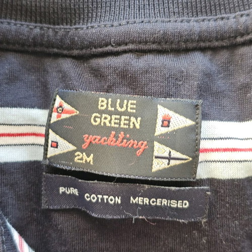 Blue Green Polo Shirt multicolored like new, size M