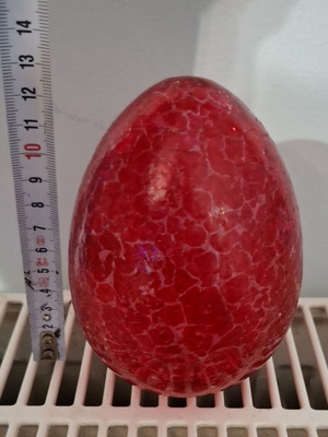 Glass decorative Easter egg used