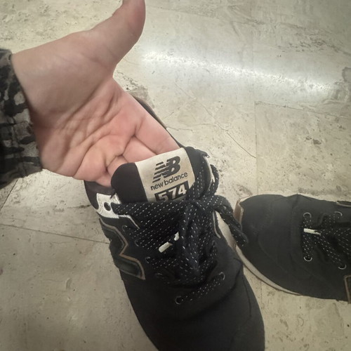 New Balance women's athletic shoes like new, size 38, black