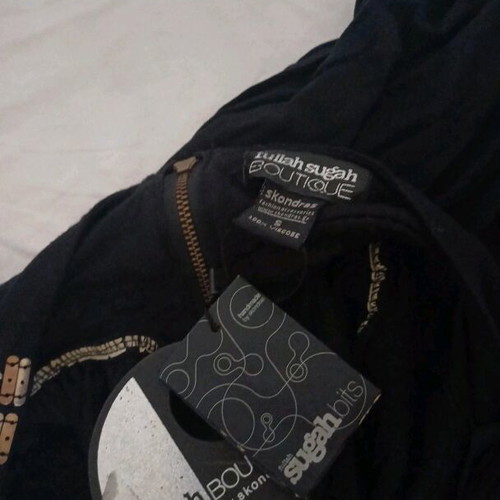 Fullah Sugah dress new, black with gold details, size S