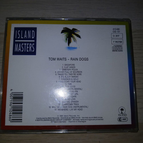 Tom Waits Rain Dogs CD used, rock