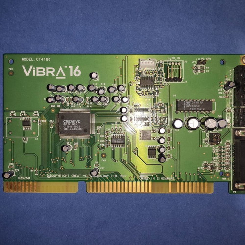 Creative Labs Sound Blaster 16 ISA sound card CT4180 like new