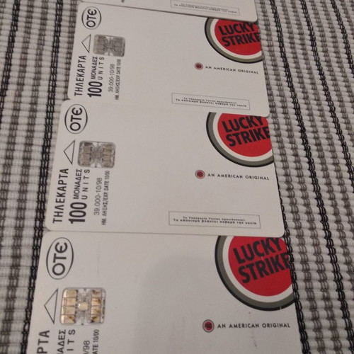 Phone cards used, pack of 1660 single cards from 1992 to 2011