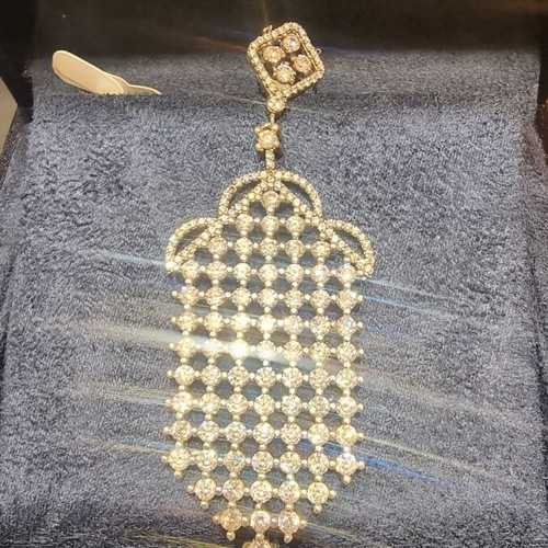 Silver 925 necklace with zircon stones, new