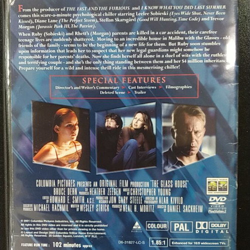 The Glass House DVD used with subtitles, 2001