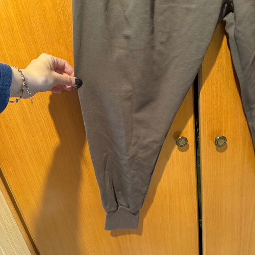 Beige dark sweatpants with elastic waist new