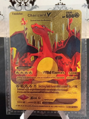 Pokemon card Charizard V χρυσή καινούργια