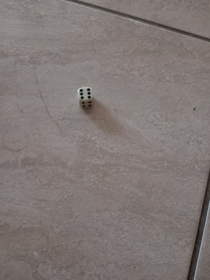Dice like new, plastic