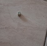 Dice like new, plastic