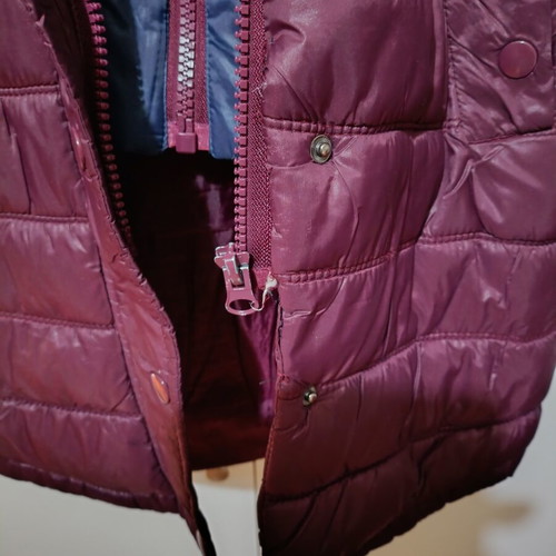 American Stars women's jacket large purple used with minor zipper defect