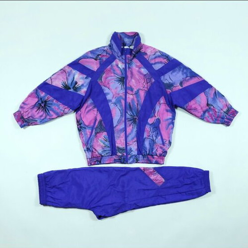 Vintage tracksuit L like new, jacket and pants with cotton lining