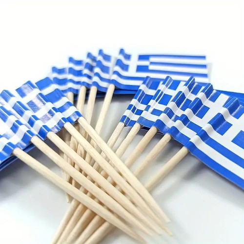 Flag toothpicks new, pack of 10 pieces