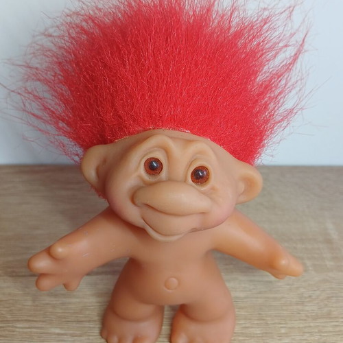 Trolls doll set, pack of 4 vintage figures