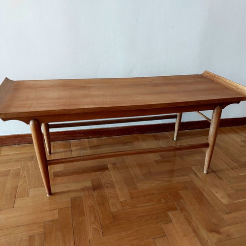 Mid-century oak coffee table