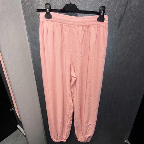 Coral Pink Jogger Pants new, elastic waist, sizes S to L