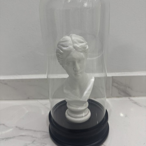 Aphrodite Bust in Glass Dome 30cm like new