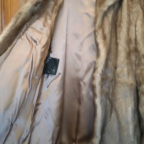 Mink Fur Jacket like new, beige brown, size M