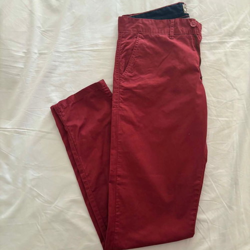 Frankie Denim men's pants, red, slim fit