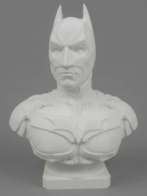 Batman 3D Printed Bust The Dark Knight Trilogy 17cm like new