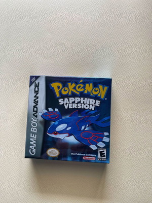 Κασέτα Pokemon Sapphire GBA σαν καινούργιο με κουτί και βιβλιαράκια