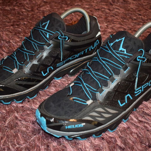 La Sportiva Helios RS men's sports shoes new, size 44.5, black and blue