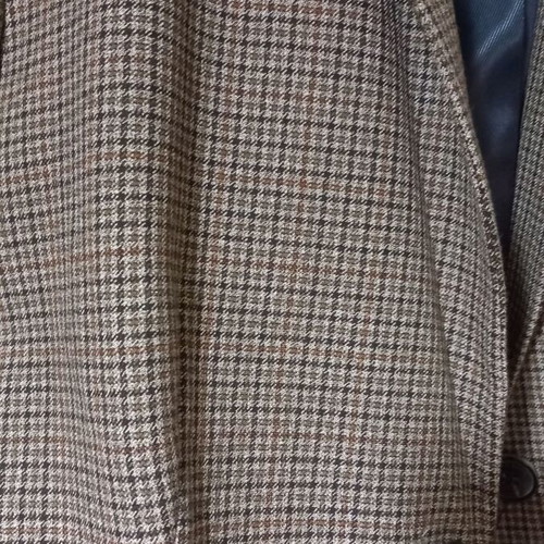 Zara checked mid-length jacket size L like new, beige brown